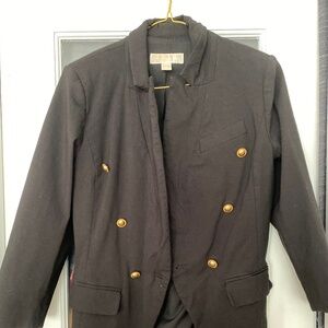 Black blazer Gold Detail